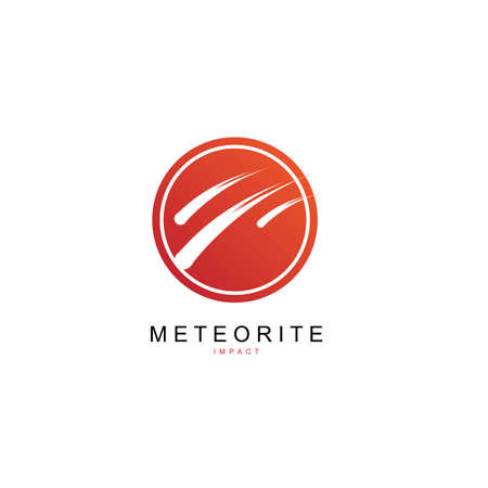 meteor logo vector template designのイラスト素材