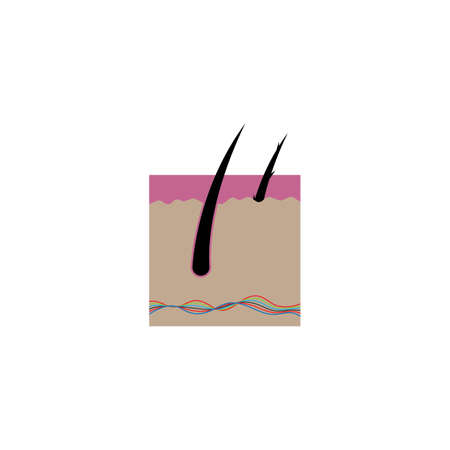 Hair treatment logo vector icon templateのイラスト素材