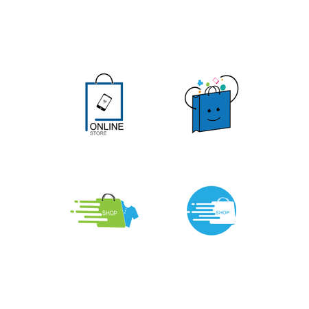 Shopping Bag Logo Template, Symbol, Iconのイラスト素材