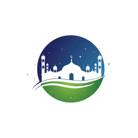 Mosque Moslem icon vector illustration design templateのイラスト素材