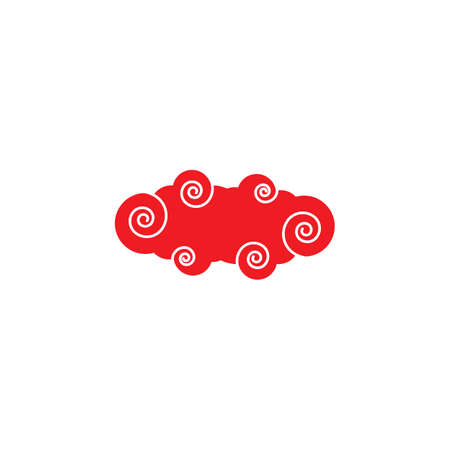 Chinese Cloud template vector icon illustration designのイラスト素材