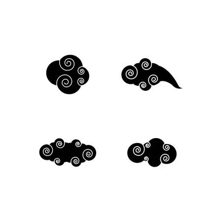 Chinese Cloud template vector icon illustration designのイラスト素材