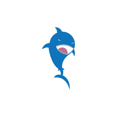 Shark Logo vector Template illustration designのイラスト素材