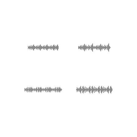 sound wave ilustration logo vector icon templateのイラスト素材
