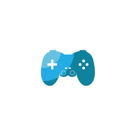 Joystick logo vector icon illustration. Games controller logo design vector template.