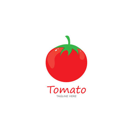Tomato Design Template. Vector Illustrationのイラスト素材