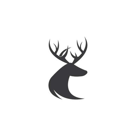 Deer Logo Template vector icon illustration designのイラスト素材