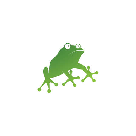 Frog Template vector illustrationのイラスト素材
