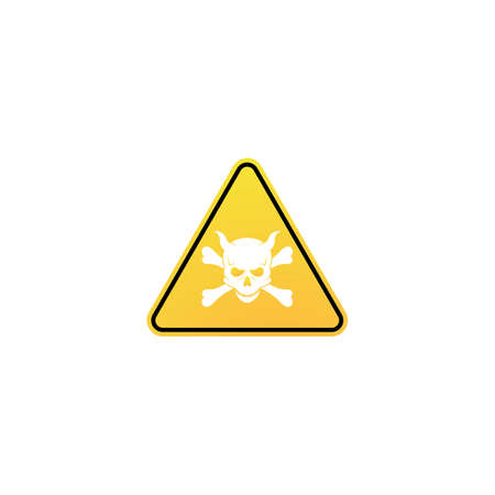 Skull Danger icon vector templateのイラスト素材