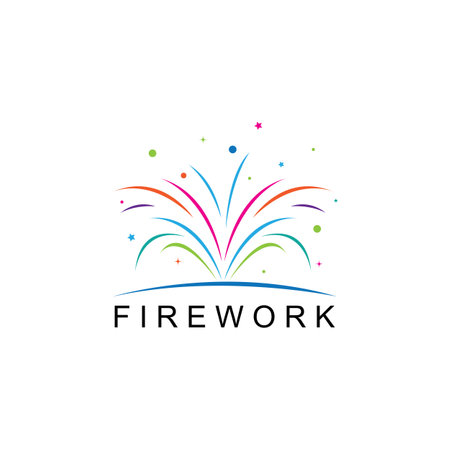 Firework vector icon illustration design templateの写真素材