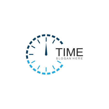 business clock logo template vector iconのイラスト素材