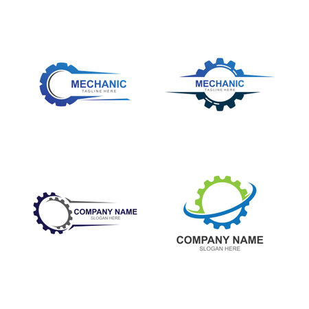 Gear Logo Template vector icon illustration designのイラスト素材