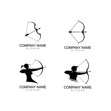 Arrow archery icon vector illustration Logo Template designのイラスト素材