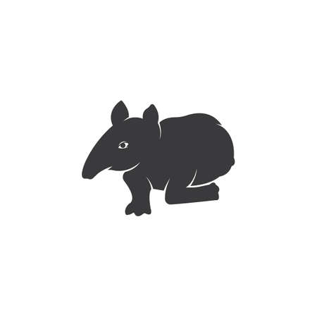 Tapir logo vector template illustration designのイラスト素材