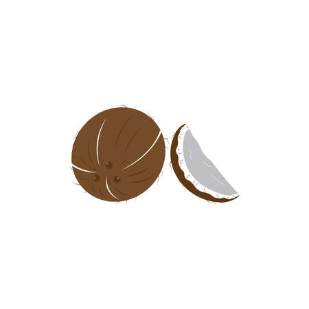 Coconut logo vector template illustration designのイラスト素材