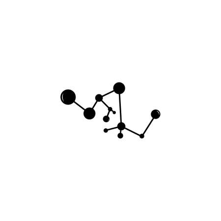 Molecule logo templateのイラスト素材