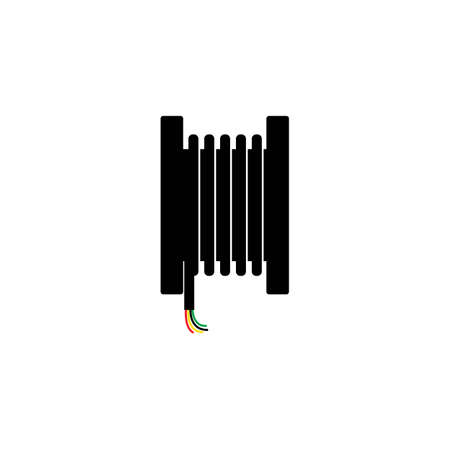 High Voltage Cable Logo Vector Templateのイラスト素材