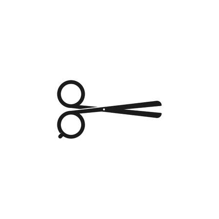 Scissors icon vector illustration. Hairdresser logo symbol.のイラスト素材