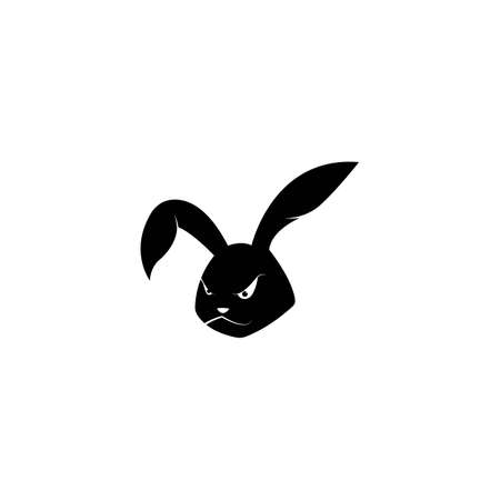 Rabbit template vector iconのイラスト素材