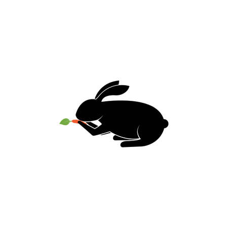 Rabbit template vector iconのイラスト素材
