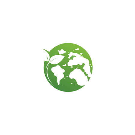 go green ecology concept designのイラスト素材