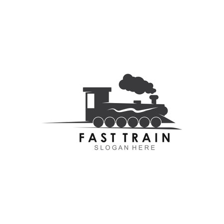 Train illustration logo vectorのイラスト素材