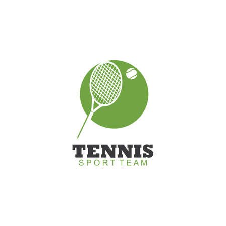 Tennis Logo Template Vectorのイラスト素材