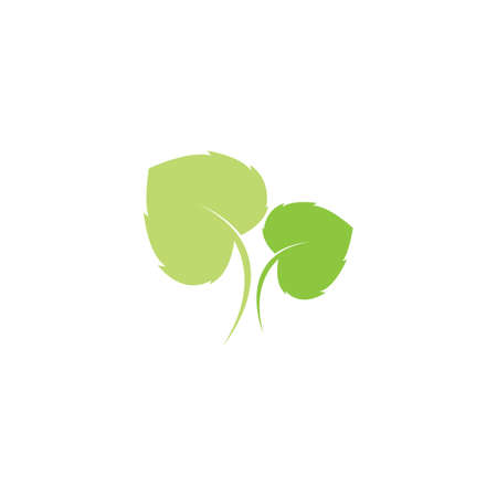 Eco icon green leaf vector illustration isolated.のイラスト素材