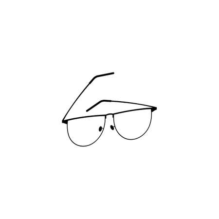 glasses icon Vector templateのイラスト素材