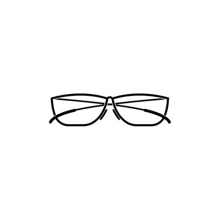 glasses icon Vector templateのイラスト素材