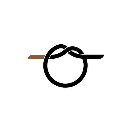 Rope logo vector templateのイラスト素材