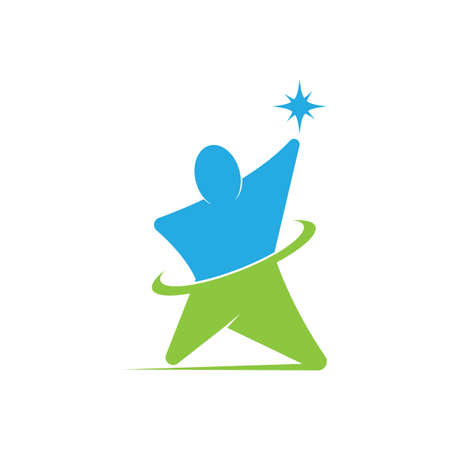 people logo vector icon templateのイラスト素材