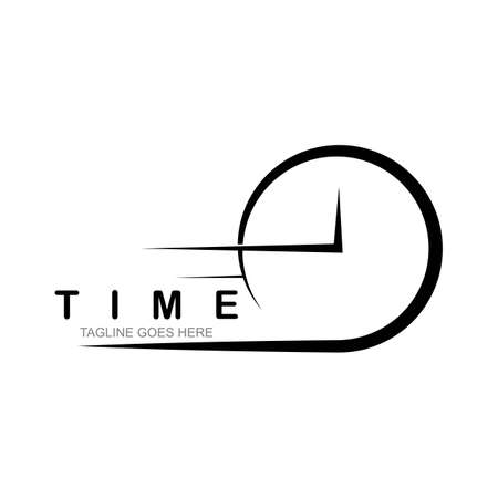 business clock template vector iconのイラスト素材