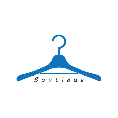 Clothes hanger. Hanger icon vector isolated on white backgroundのイラスト素材