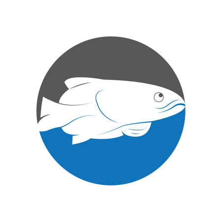 Fish Cork logo vector, Creative Fish Cork logo design concepts templateのイラスト素材