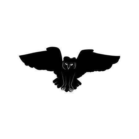 Owl logo template vectorのイラスト素材