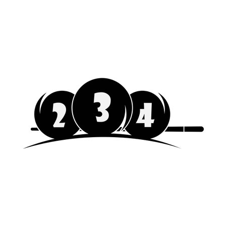 Billiard logo template. Billiard brand identity.のイラスト素材