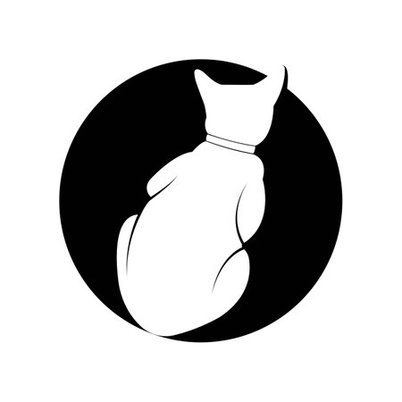 Cat icon logo vector templateのイラスト素材