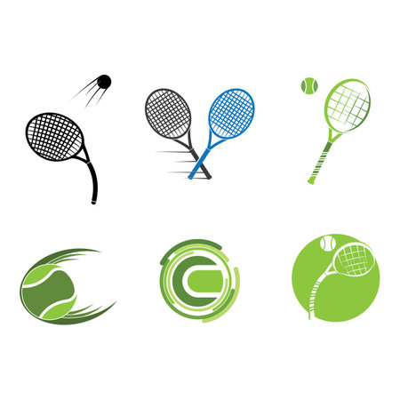 tennis Logo vector Designのイラスト素材