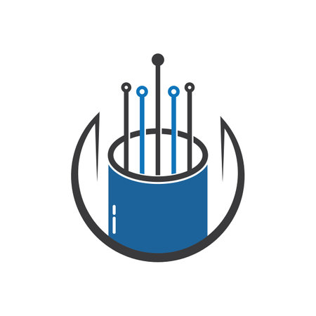 Viber optic cable icon vectorのイラスト素材