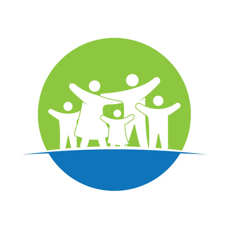 Family care logo vector templateのイラスト素材