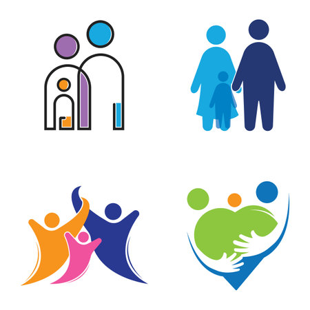 Family care logo vector templateのイラスト素材