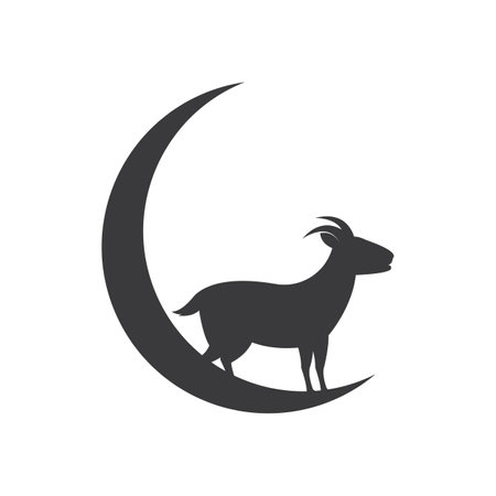 Eid al Adha logo Vector templateのイラスト素材