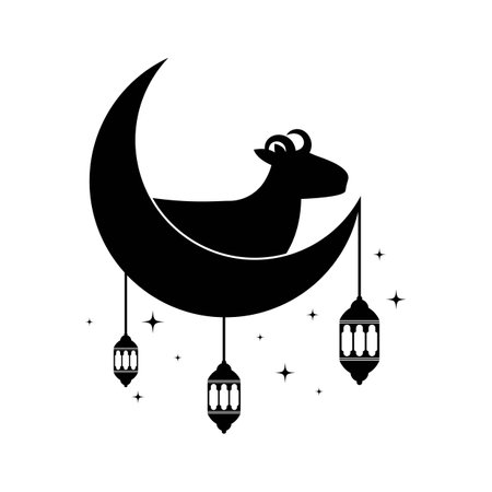 Eid al Adha logo Vector templateのイラスト素材