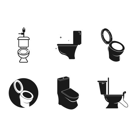 Toilet icon symbol vector designのイラスト素材