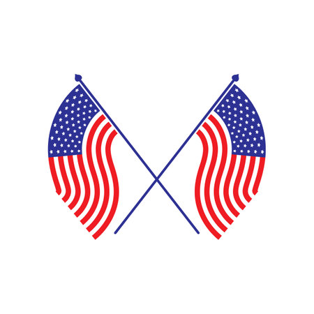 American vector icon illustrationのイラスト素材