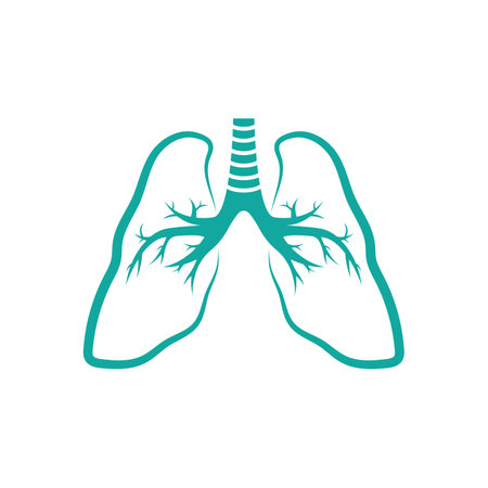 Lungs logo design vector templateのイラスト素材