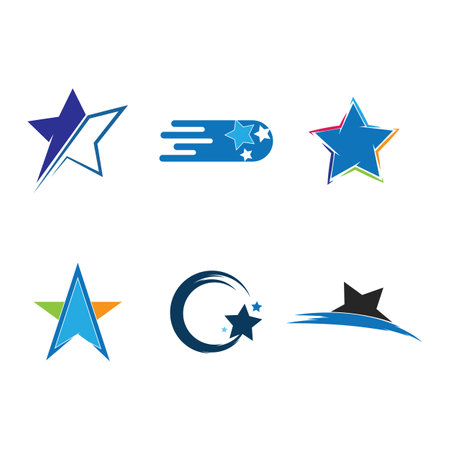 Star Logo Template vector icon illustration designのイラスト素材