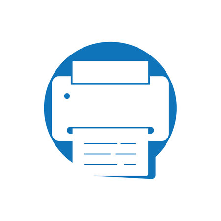 printer logo vector illustration design template