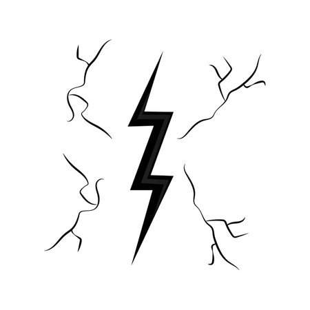 Power lightning logo vector designのイラスト素材